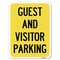 Signmission Guest and Visitor Parking Heavy-Gauge Aluminum Rust Proof Parking Sign, 18" x 24", A-1824-23933 A-1824-23933 - alternate 1